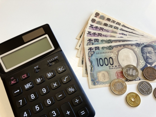 電卓とお金